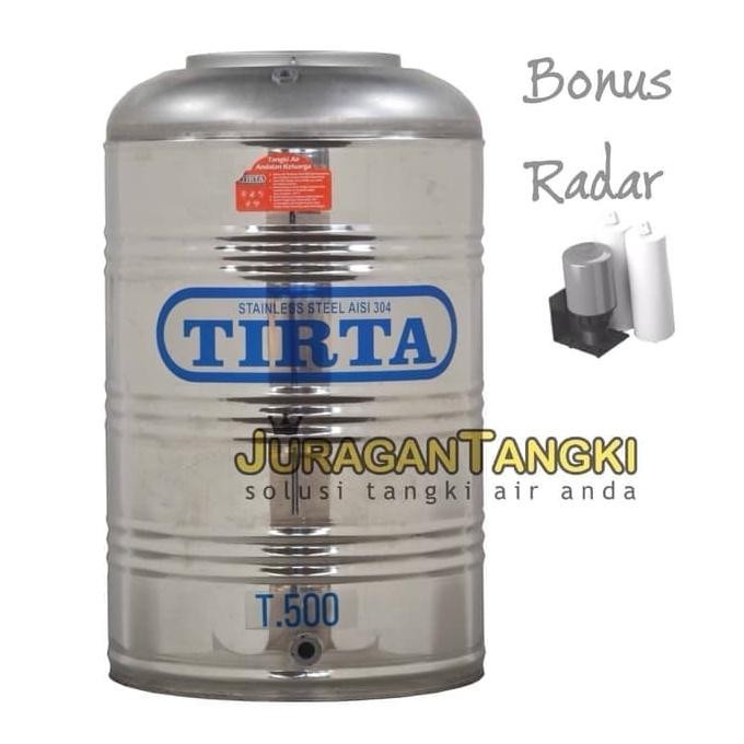 Spesial Tangki Air Stainless Tirta T 500 Tk - Tandon - Toren Air Tangki Air