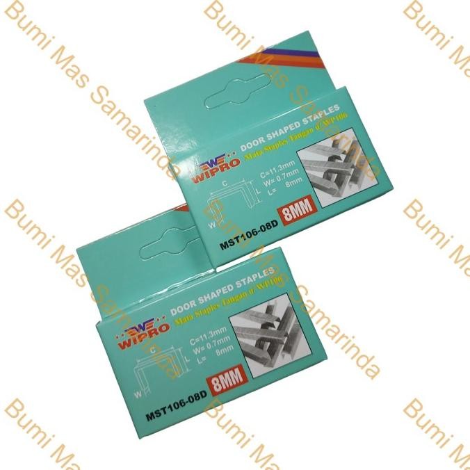 *$*$*$*$] WIPRO REFILL ISI ULANG PAKU MATA STAPLES TEMBAK 8MM 1000 PCS MST106-08