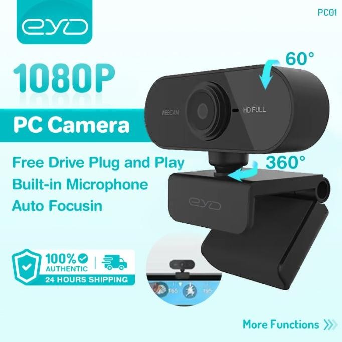 Eyd Pc01 Webcam Laptop Usb 4K Web Camera Fhd Ip Kamera Pc 1080P With Stereo Beauty Plug And Play Co