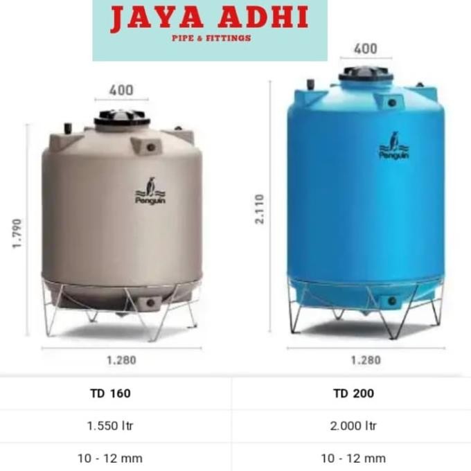 Diskon Tandon Total Drain Penguin Td - 160