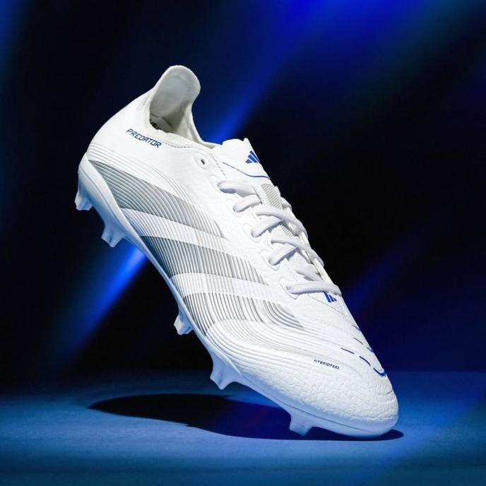 Sepatu Bola Adidas Predator League FG - White Silver Broyal ID1327 Original