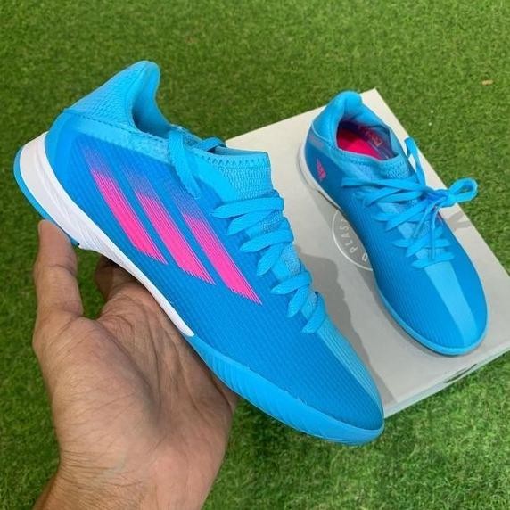 Sepatu Futsal anak Adidas X Speedflow.3 IN Jr Skyrus GW7493 Original