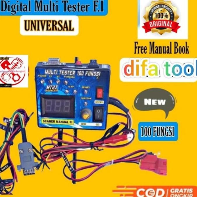 READY  multi tester 100 Fungsi termurah modul fi scaner manual alat tes sensor aktuator sistem full 