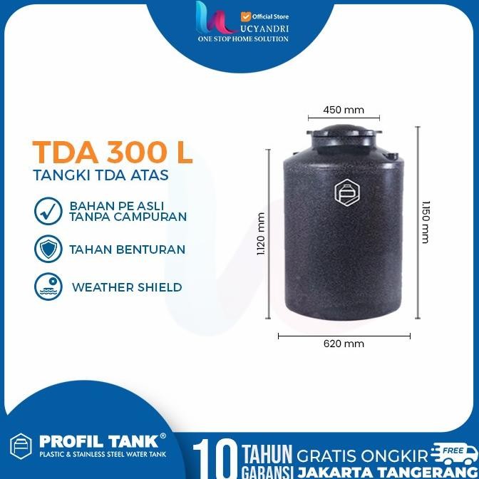 Terjangkau Tangki Air Plastik Profil Tank 300 Liter Tda