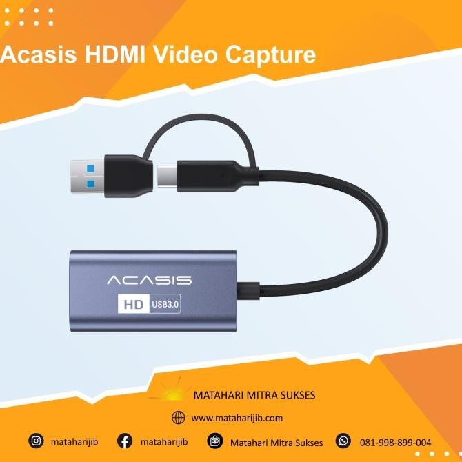 Acasis 4K 30Hz Hdmi Hd Usb-A/C Switch Video Capture Card 1080P 60Fps Co