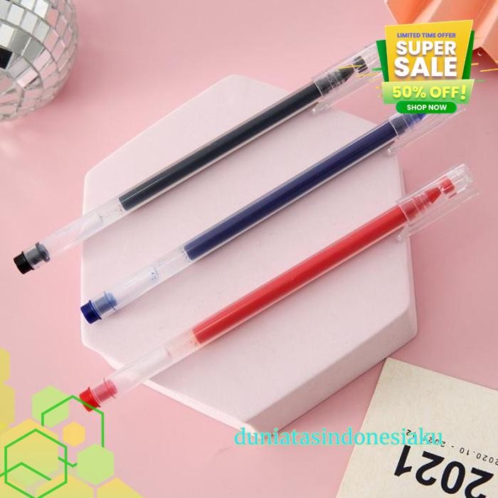 

PULPEN GEL POLOS INK 0.5MM STANDAR PULPEN ALAT TULIS STATIONARY PK3 DUNIATASINDONESIAKU BEST PRODUCT