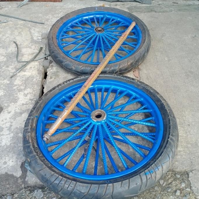 roda gerobak ruji besi 18 ring 17inch