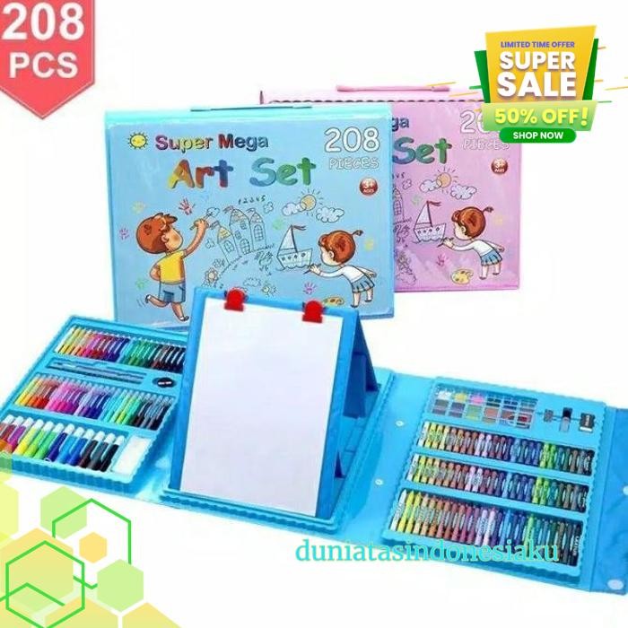 

CRAYON SET 208PCS / KRAYON MEWARNAI ANAK 208PCS / PENSIL WARNA SET DUNIATASINDONESIAKU TERBAIK