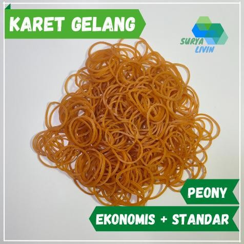 

Karet Gelang Peony Kuning 16mm *500gr murah