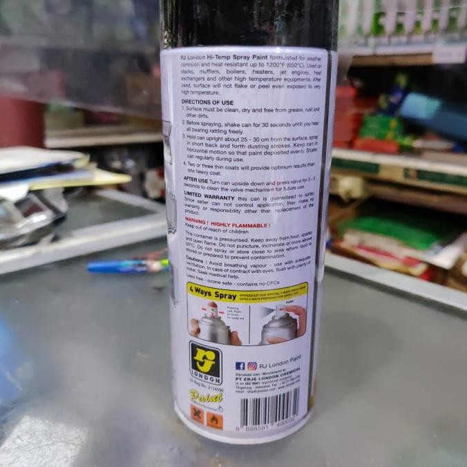 HI TEMP RJ CAT SEMPROT ANTI PANAS HI-TEMP RJ LONDON 1200F 400 CC murah