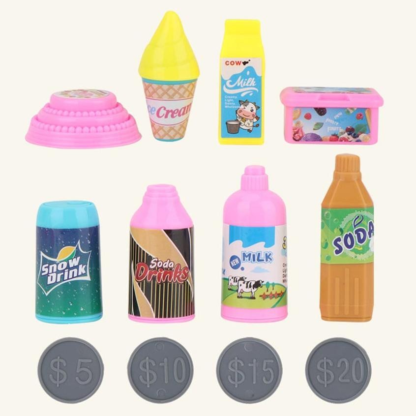 Premium Mainan Anak Vending Machine / Mainan Mesin Minuman / Edukasi Mainan Dioperasikan Koin Minuma