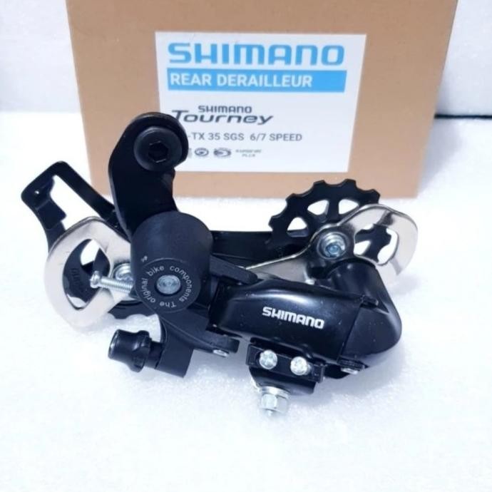 Rear Derailleur RD Sepeda 7 Speed Shimano Tourney TX-35 Hitam murah