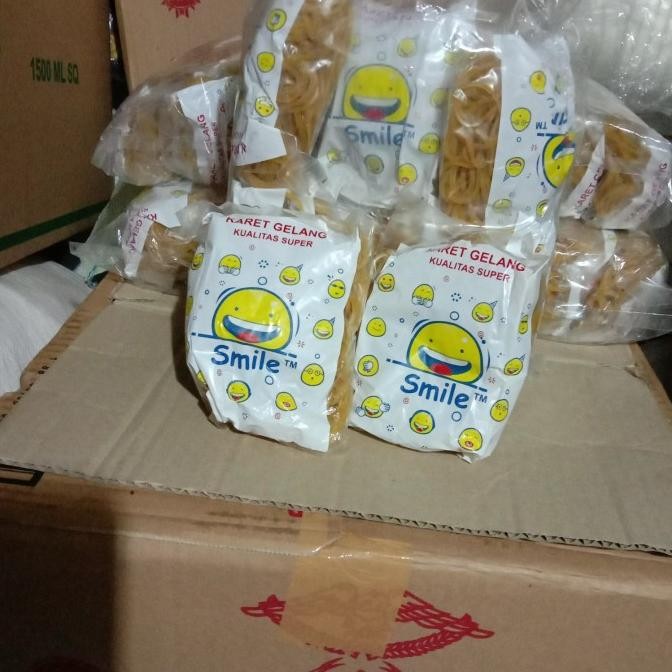 

Karet gelang kuning/Thailand/cacing kecil (isi 10bks) murah