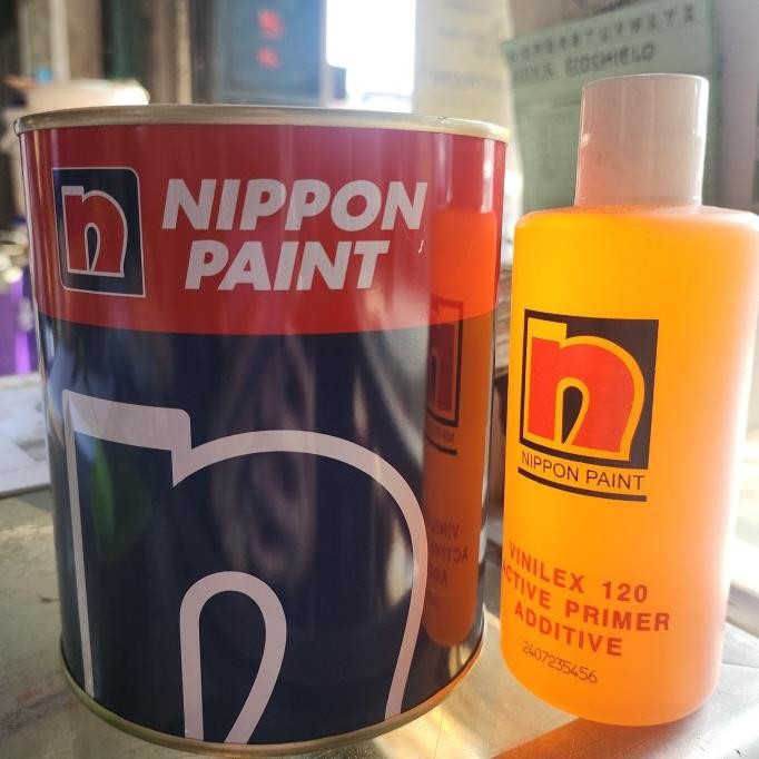 Nippon Active Primer cat dasar besi galvanis 1kg set murah