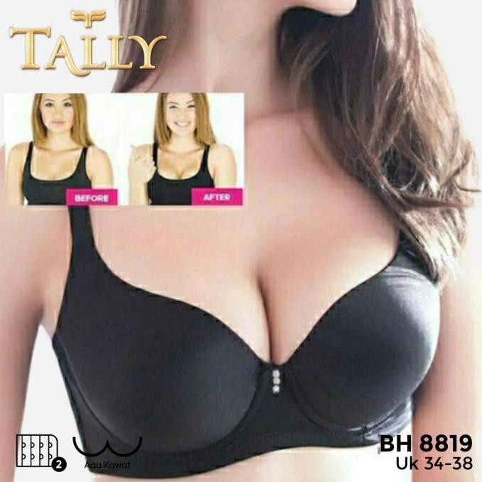 Super Murah, Tally 8819 Bra Push Up Busa Tebal Berkawat Cup B