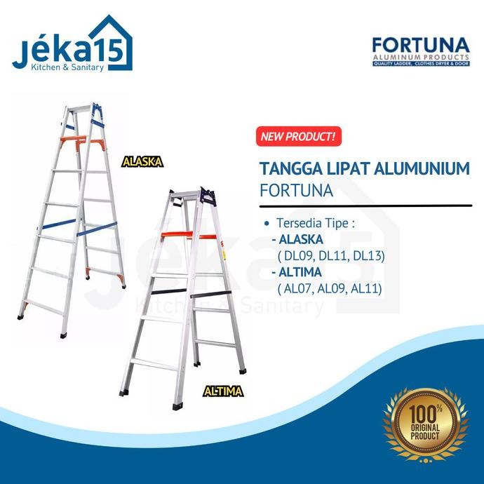 Tangga Alumunium Lipat | Fortuna Alaska | Fortuna Alitma New Stok