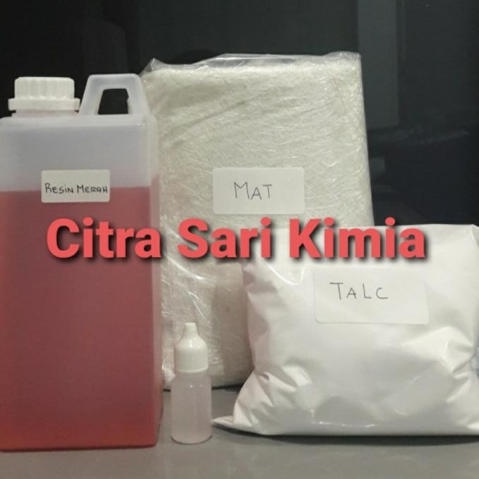 

Paket Resin Merah + Catalist + Mat + Talc Terbaru