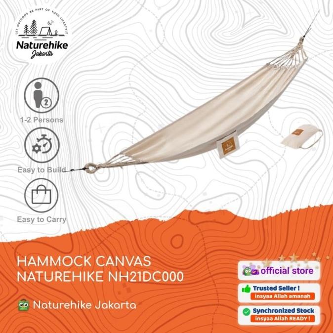 HAMMOCK / AYUNAN GANTUNG CAMPING OUTDOOR CANVAS NATUREHIKE NH21DC000