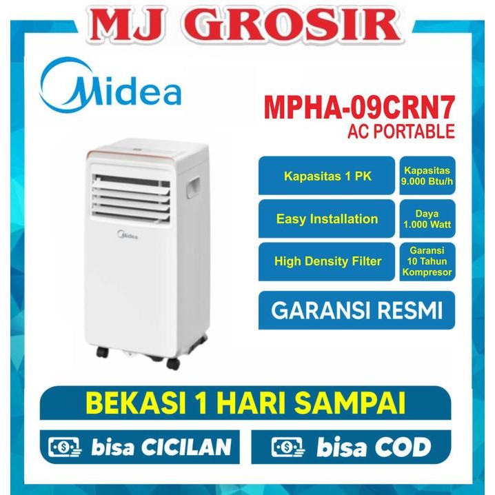 AC MIDEA MPHA 09 CRN7 1 PK LOW WATT AC PORTABLE HAR
