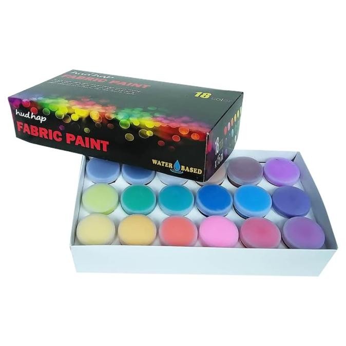 

Cat lukis kain 18 warna set 18x15 ml Painting YAN