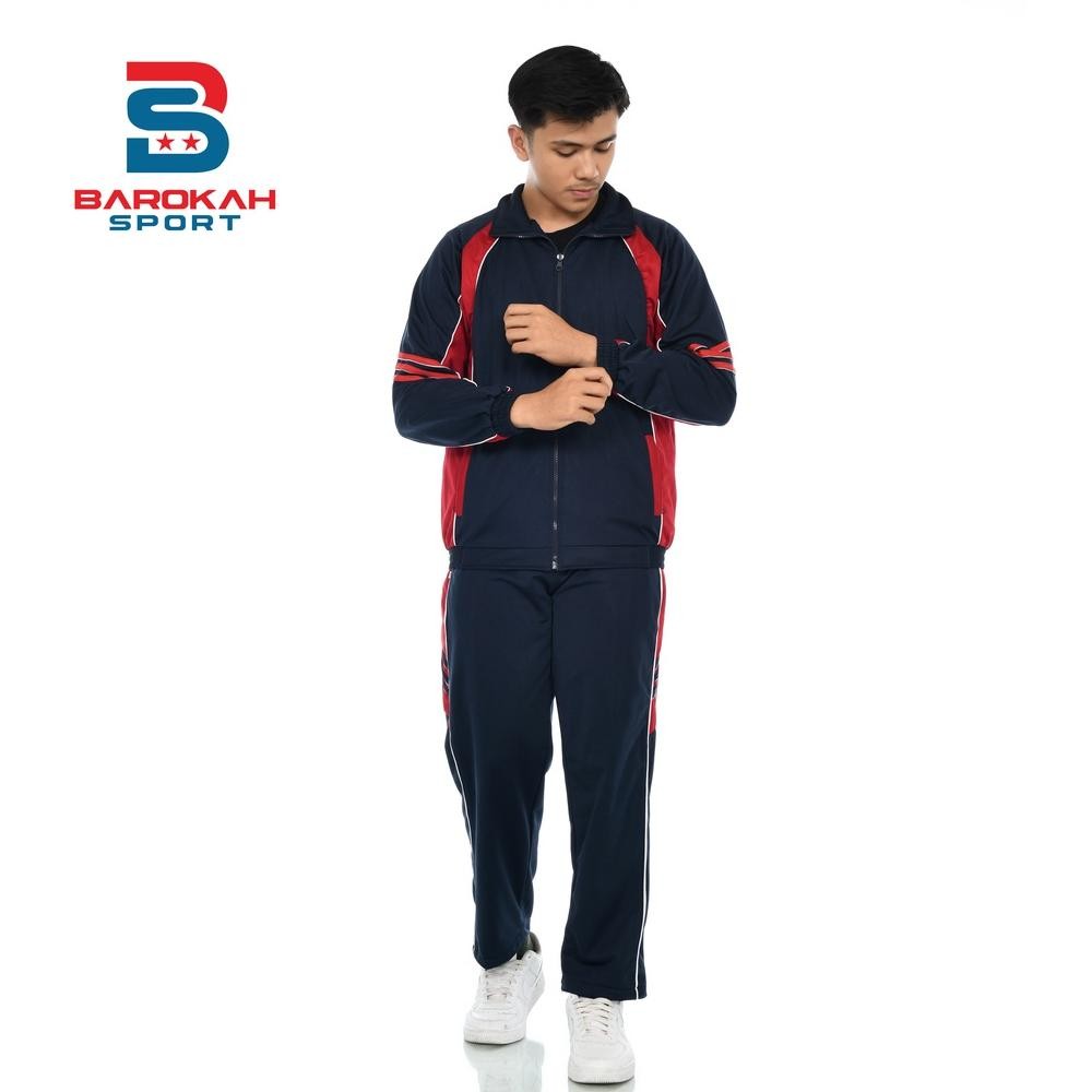 KOE-1116 Setelan olahraga pria wanita unisex seragam olahraga setelan jaket celana olahraga jaket sp