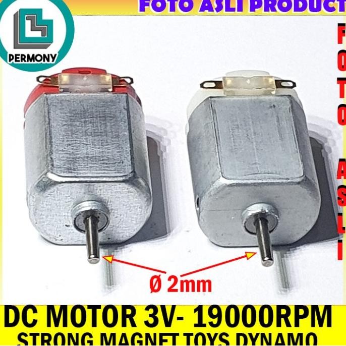 Promo 3V Dc Motor Toy Dinamo Dynamo 19000-30000 Rpm