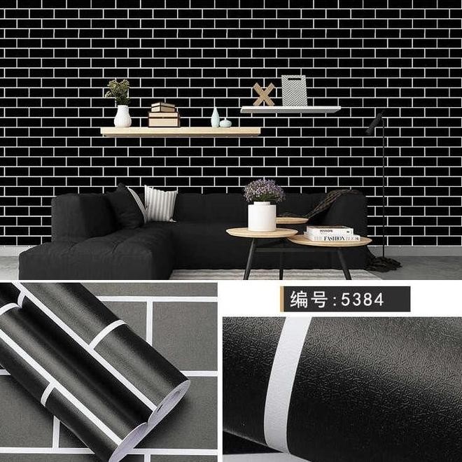 FREE KAPE ALAT PASANG - walpaper dinding +-10 meter / murah / wallpaper dinding kamar tidur / stiker