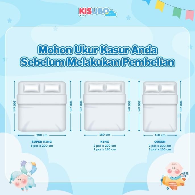 Murah [Harga Per Sisi] Kisubo Baby Bed Rail Safe Bed Rails Sekat Kasur Pembatas Aman Pagar Kasur Pen