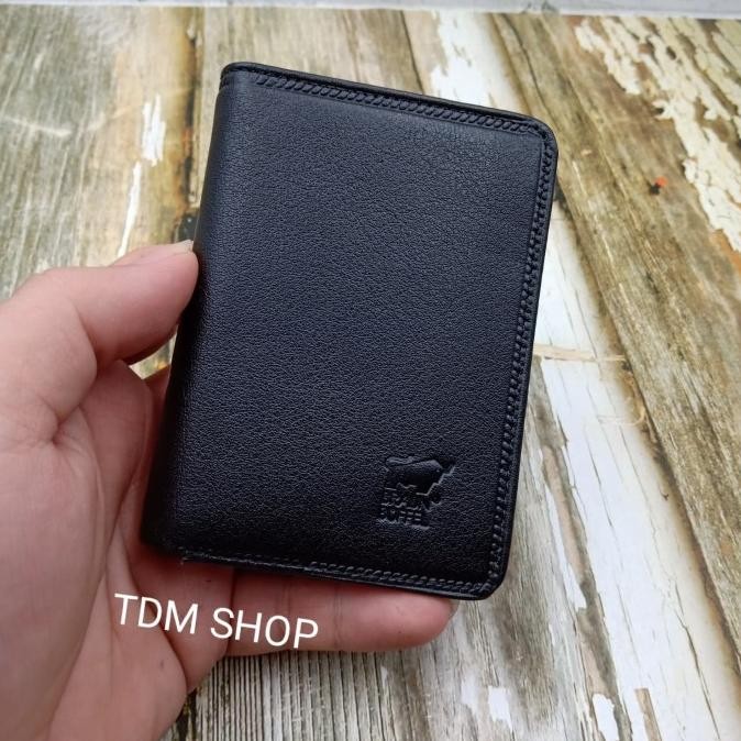 

DOMPET KARTU CARD HOLDER BRAUN BUFFEL KULIT SAPI ASLI POLOS