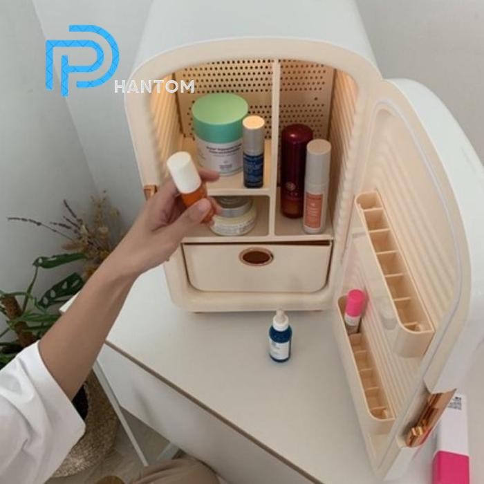 Phantom [Minifridge] 12L Mini Fridge Kulkas Skincare Kulkas Mini Portable Kecil Kosmetik Skin Care M