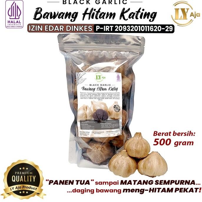 

Bawang Hitam Kating Black Garlic Sweet Bulbs LY Aja 500 Gram Ekonomis murah