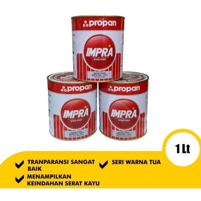 Miliki Impra Melamine Woodstain Ws - 162 1 Liter ( Warna Tua )