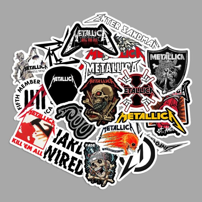 

STICKER PACK - METALLICA | STICKER KOPER STICKER TUMBLER STICKER LAPTOP HELM murah