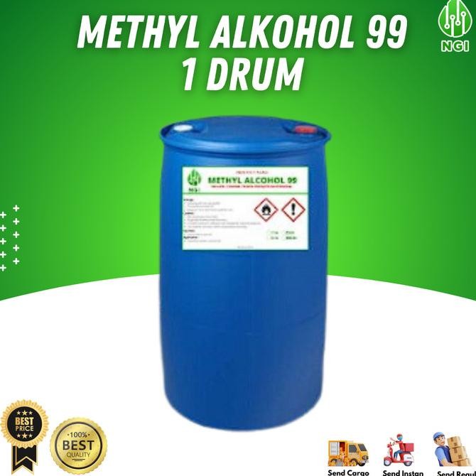 TERLARIS metanol 1 drum 200 liter ( beli isi saja khusus Jabodetabek )