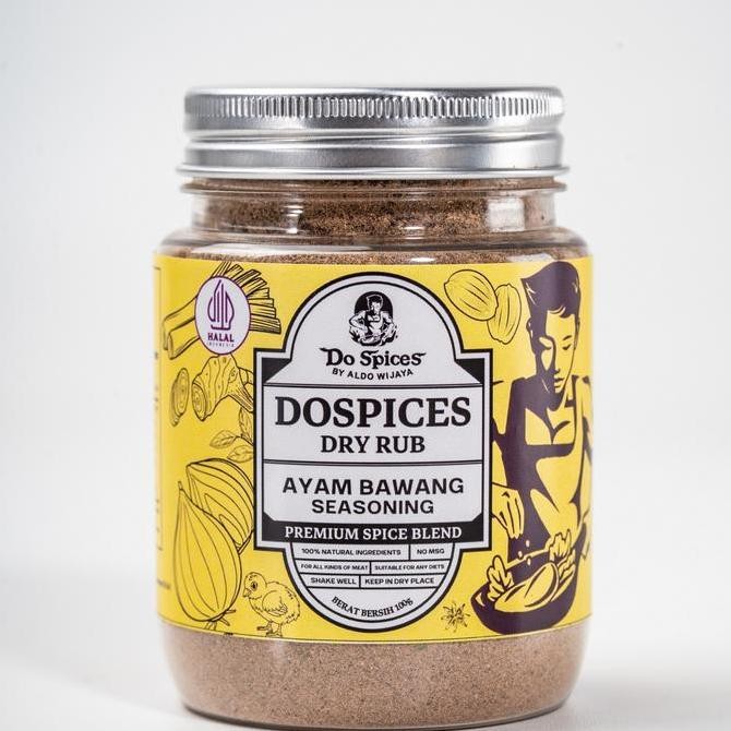

Dospices Healthy Dry Rub [Ayam Bawang Seasoning] Bumbu marinasi rendah kalori [100 gram] (ADS) Rempah Natural Rendah gula Rendah lemak Alami murah