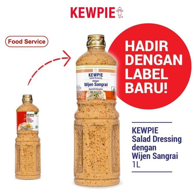

KEWPIE Salad Dressing Roasted Sesame 1 Liter Saus Wijen Sangrai murah