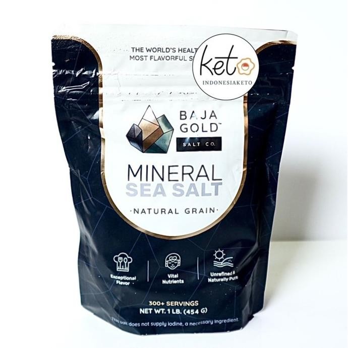 

Baja Gold Mineral Sea Salt Garam 454 gr , ORI 100% USA murah