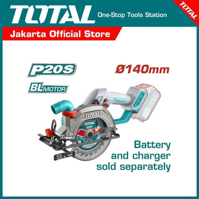 TOTAL Cordless Circular Saw TSLI1402 murah