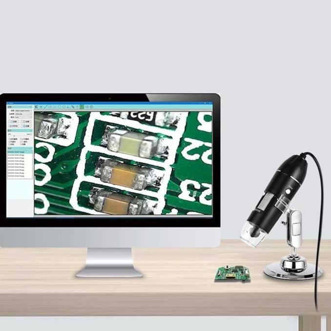 Mikroskop Digital Portable 1600x Magnification LED Light - A16 murah