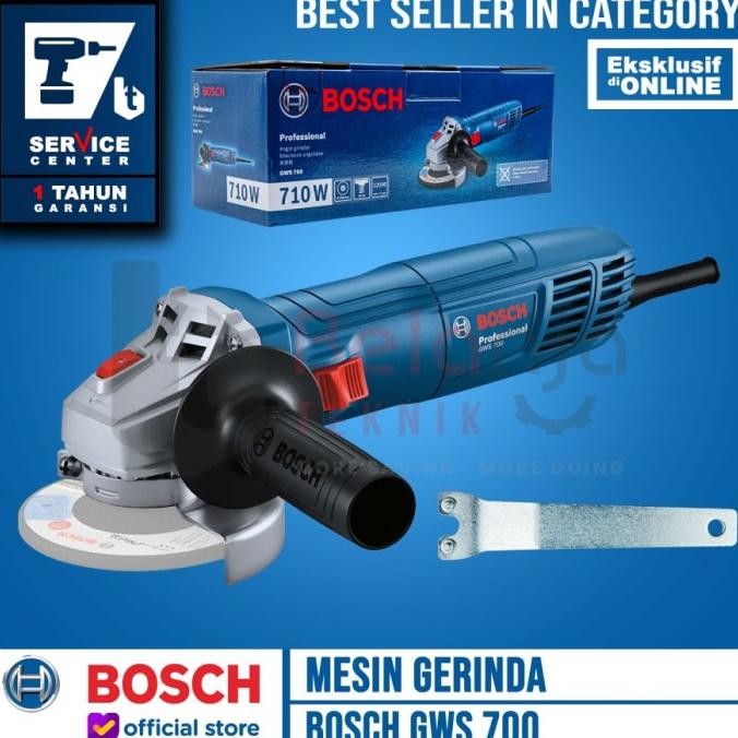 BOSCH Mesin Gerinda Tangan GWS 700 710 W 4 Inch Angle Grinder GWS700 murah