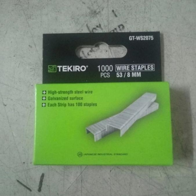 

isi Staples tekiro 8mm 1000 pcs / isi Staples merek tekiro 8mm 1000pcs murah