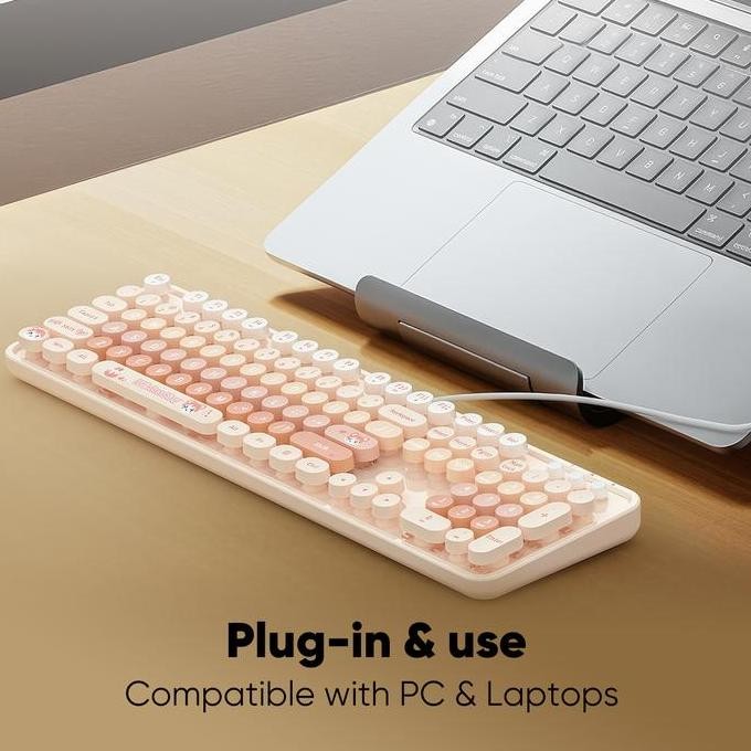 Promo Mofii Wired Keyboard Untuk Windows Mac Sweet Bear