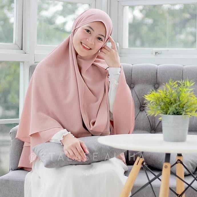 Murah Ghj Khimar Kalya 2 Layer Jumbo Xl Syari Non Pet Tali Jilbab Hijab Instan Kerudung Murah Terbar