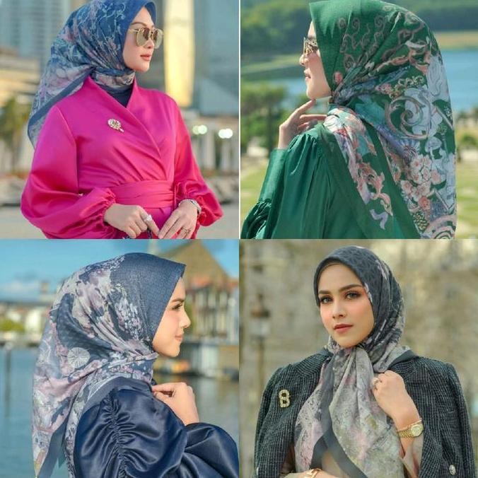 Sale Buttonscarves Voile Xl Square New