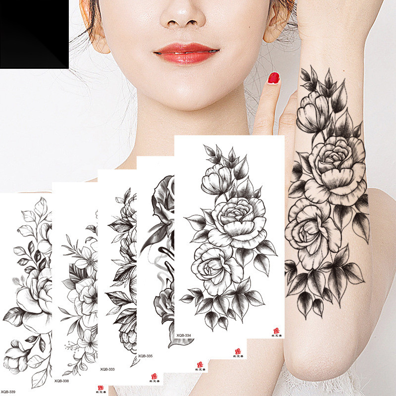 In Stock Symbol Manufacturer Totem Skull Tattoo Stickers Waterproof Full Arm Small Arm Tattoo Sticke