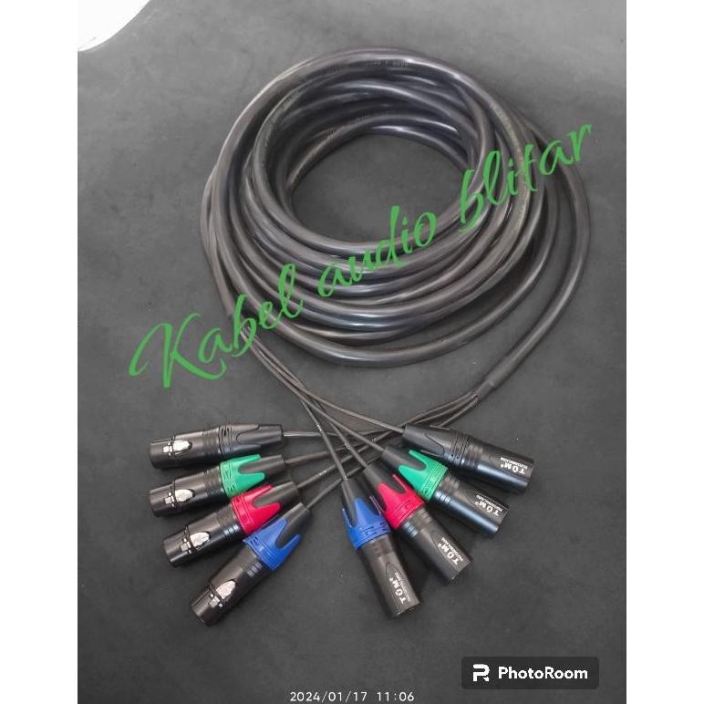 kabel snake 4 Chanel berkualitas/kabel snake makita 4 Chanel lengkap Jack TUM ...p 10m -20m
