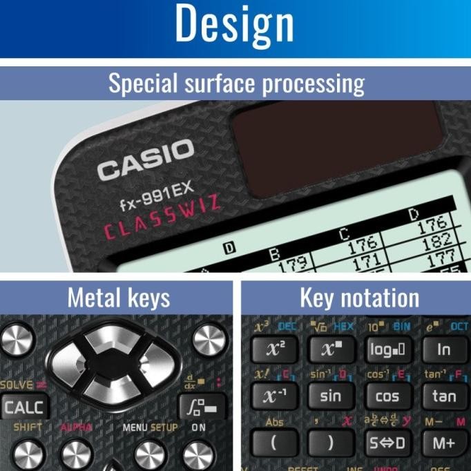 

Casio Classwiz Model Scientific Calculator Fx-991Ex
