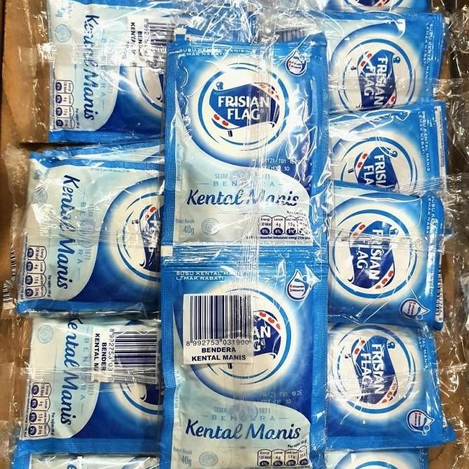 

|| FARISMAL / 30 pcs Frisian Flag Sachet 38gr [5 x 6 pcs] Susu Bendera Kental Manis Sachet ||~~~