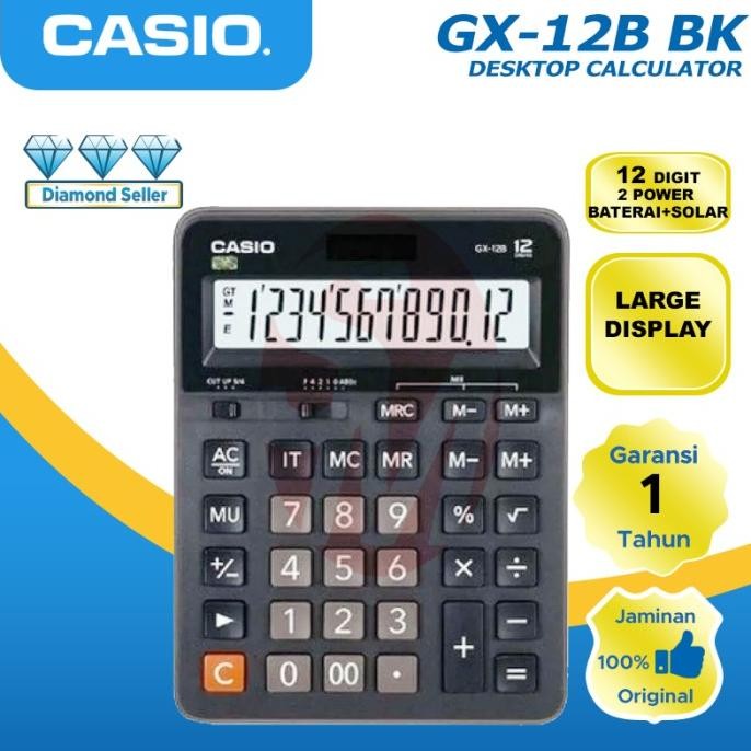 

Casio Calculator Gx-12B Black