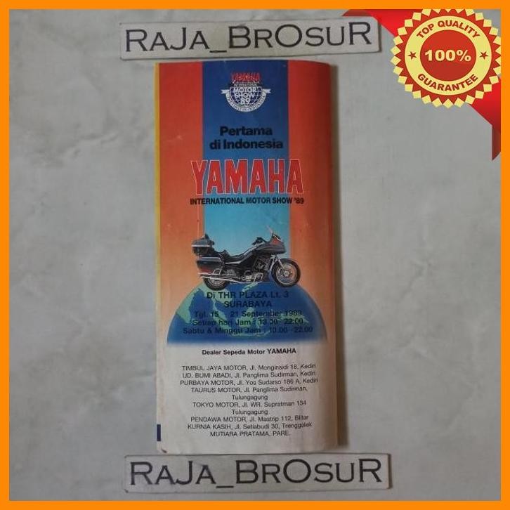 [RJB] KALENDER 1989 IKLAN YAMAHA RX KING COBRA RXZ RX SPECIAL ALFA II